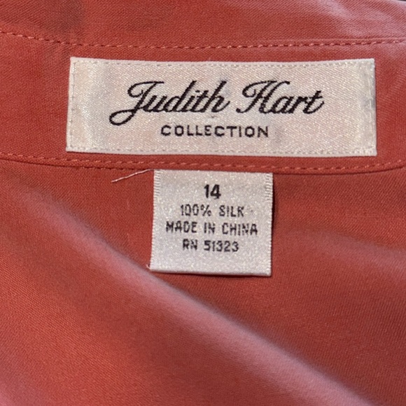 Judith Hart 100% Silk Slacks & Blouse Elegant Designer - Picture 9 of 14